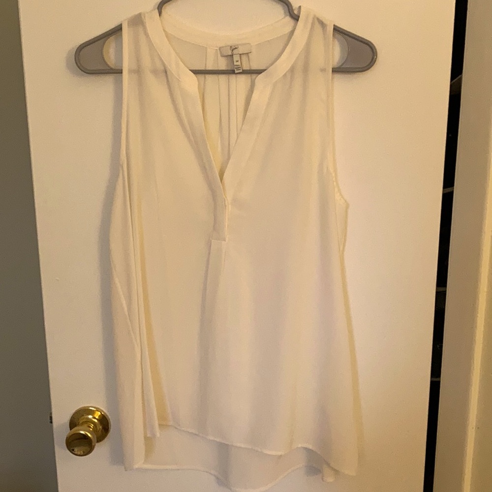 Ivory Joie sleeveless blouse